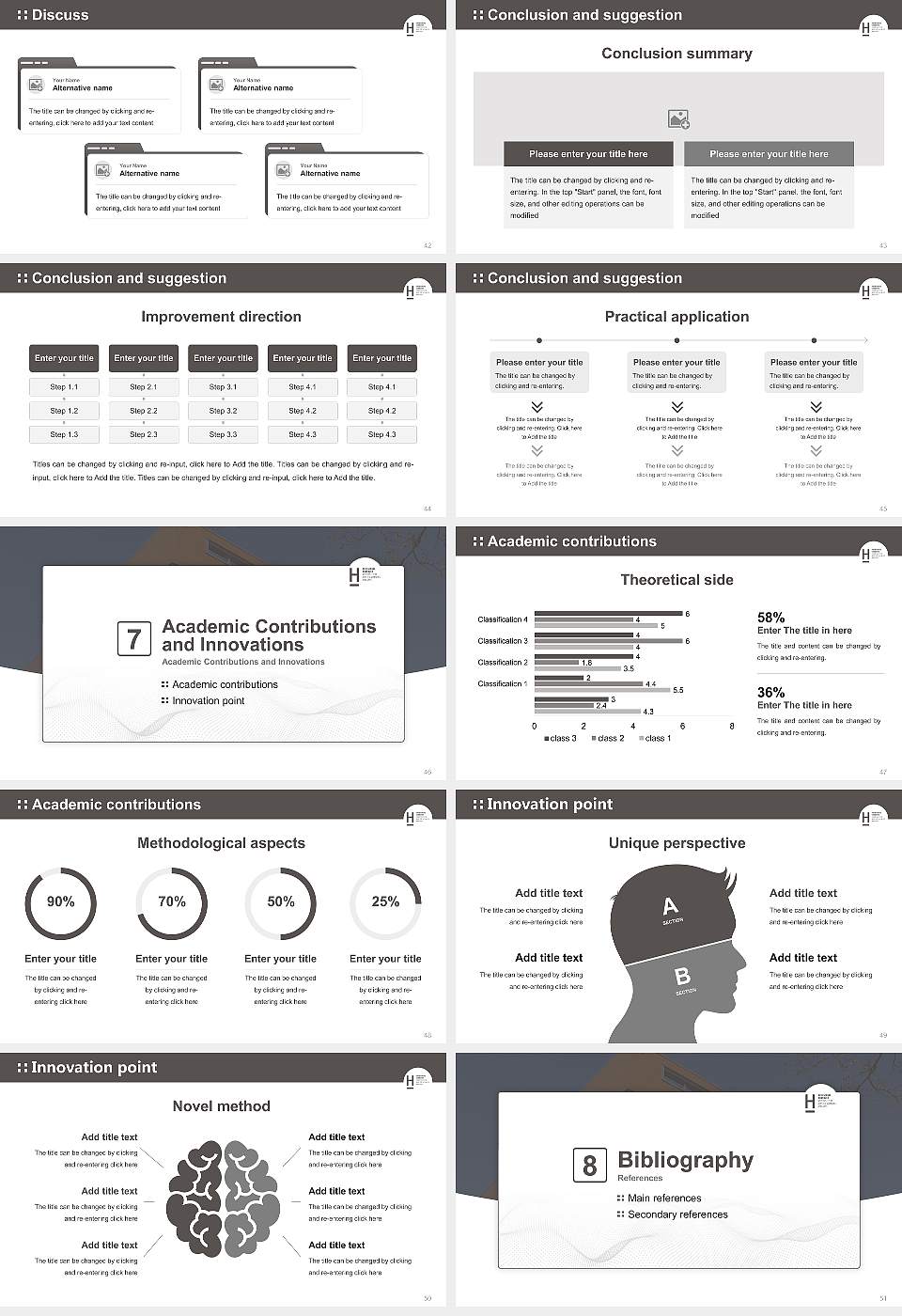 Hannover University of Applied Sciences and Arts Graduation Thesis Defense PPT Template16:9 ratio PPT effect preview image6