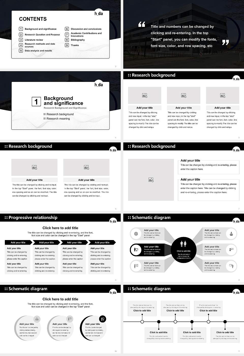Darmstadt University of Applied Sciences Graduation Thesis Defense PPT Template16:9 ratio PPT effect preview image2
