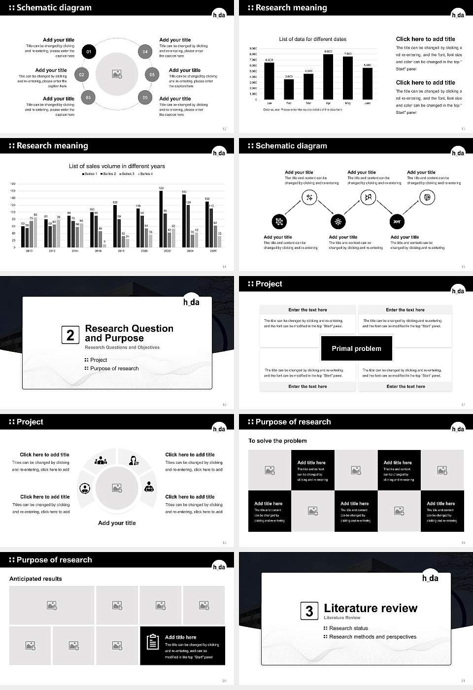 Darmstadt University of Applied Sciences Graduation Thesis Defense PPT Template16:9 ratio PPT effect preview image3