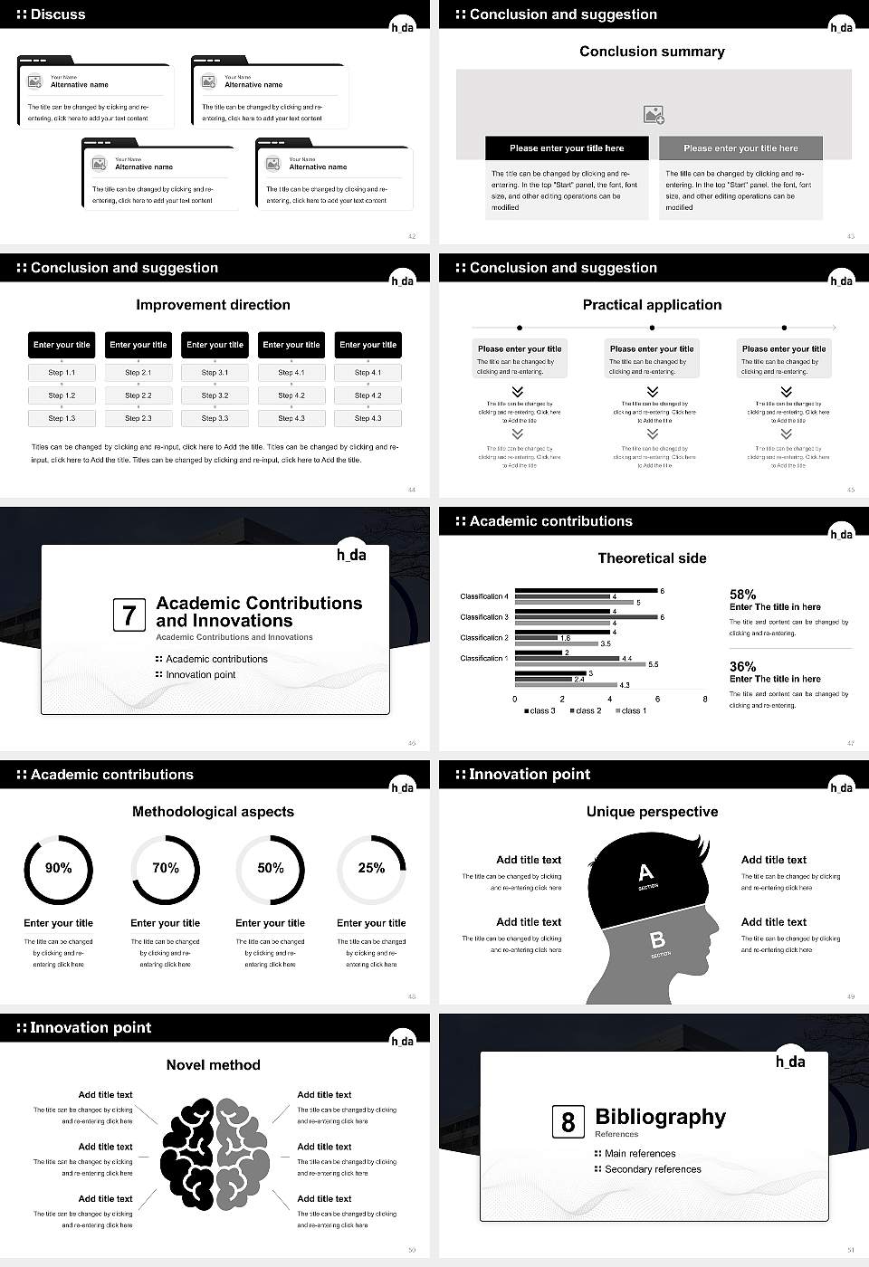 Darmstadt University of Applied Sciences Graduation Thesis Defense PPT Template16:9 ratio PPT effect preview image6