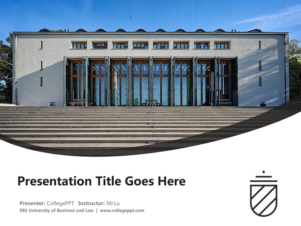 EBS University of Business and Law Course/Courseware Creation PPT Template4:3 ratio PPT effect preview image5
