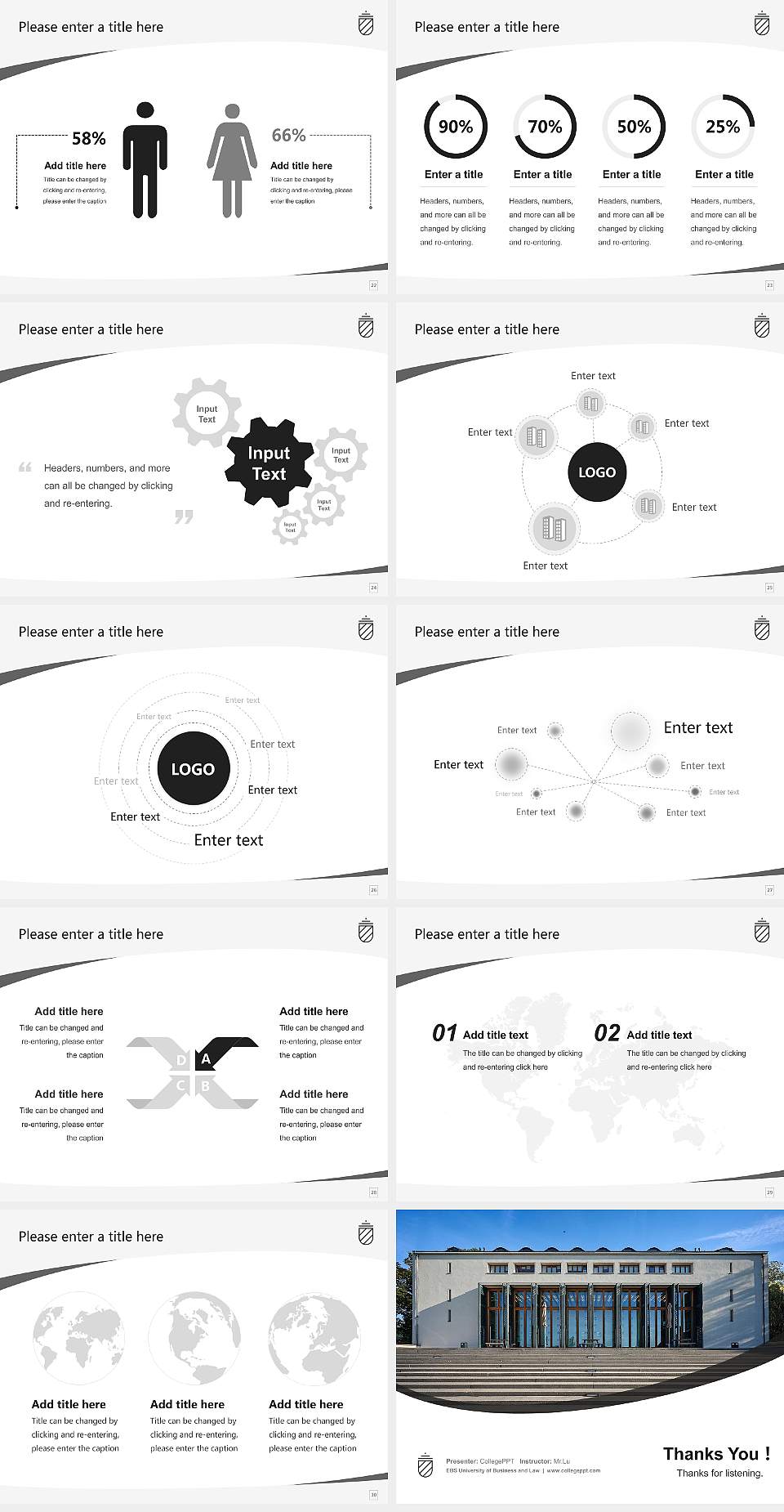 EBS University of Business and Law Course/Courseware Creation PPT Template4:3 ratio PPT effect preview image4