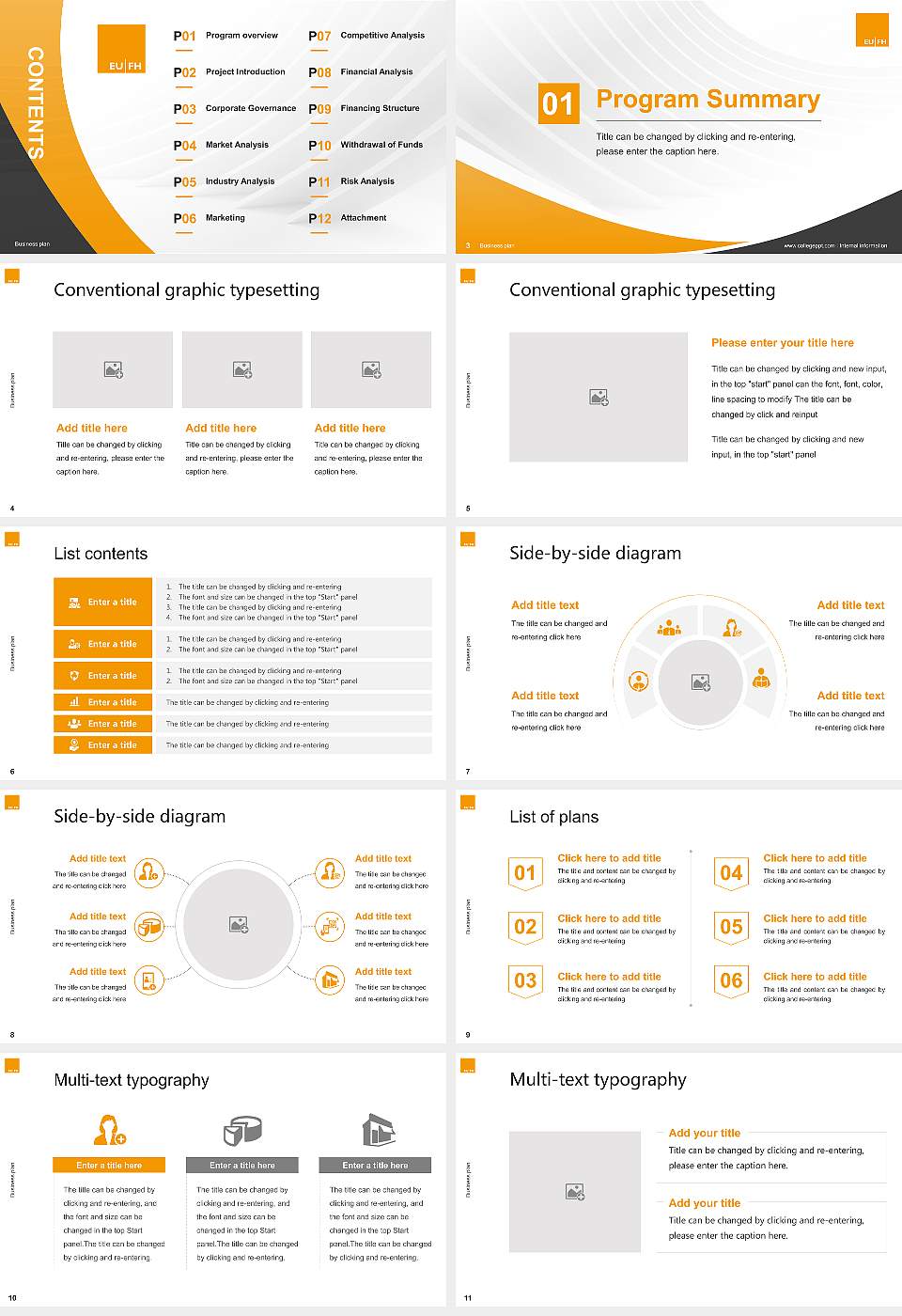 European University of Applied Sciences Competition/Entrepreneurship Contest PPT Template16:9 ratio PPT effect preview image2