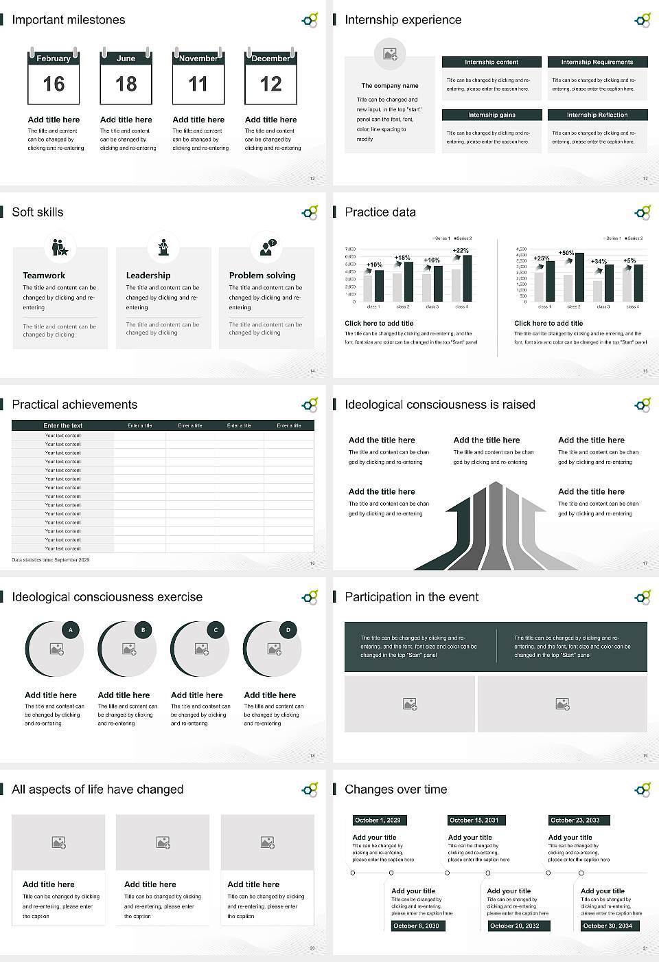 Geisenheim University National Scholarship Defense PPT Template16:9 ratio PPT effect preview image3