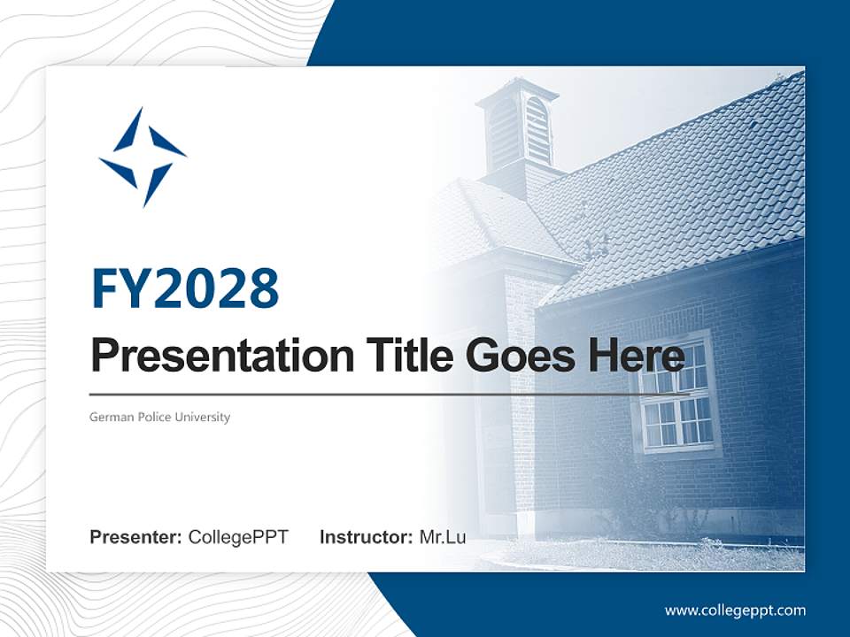 German Police University Academic Presentation/Research Findings Report PPT Template4:3 ratio PPT effect preview image5