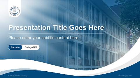 Hamburg Distance University Lecture Sharing and Networking Event PPT Template