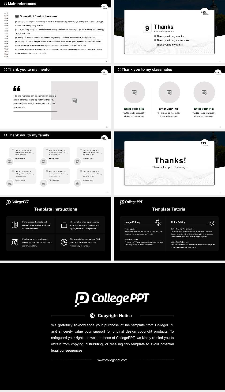 CBS International Business School – Solingen campus Graduation Thesis Defense PPT Template16:9 ratio PPT effect preview image7