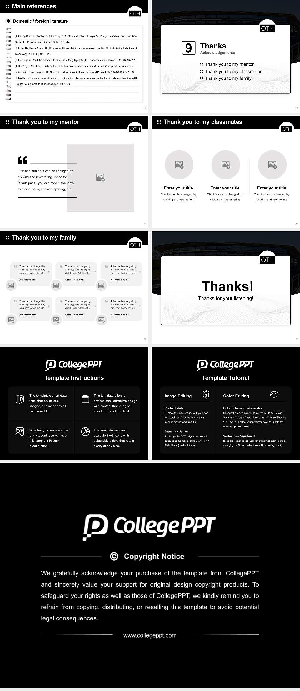 Eastern Bavarian Technical University of Regensburg Graduation Thesis Defense PPT Template4:3 ratio PPT effect preview image7