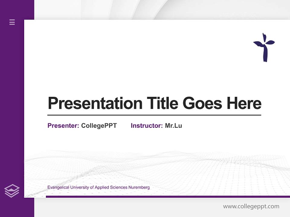 Evangelical University of Applied Sciences Nuremberg Thesis Proposal/Graduation Defense PPT Template4:3 ratio PPT effect preview image5