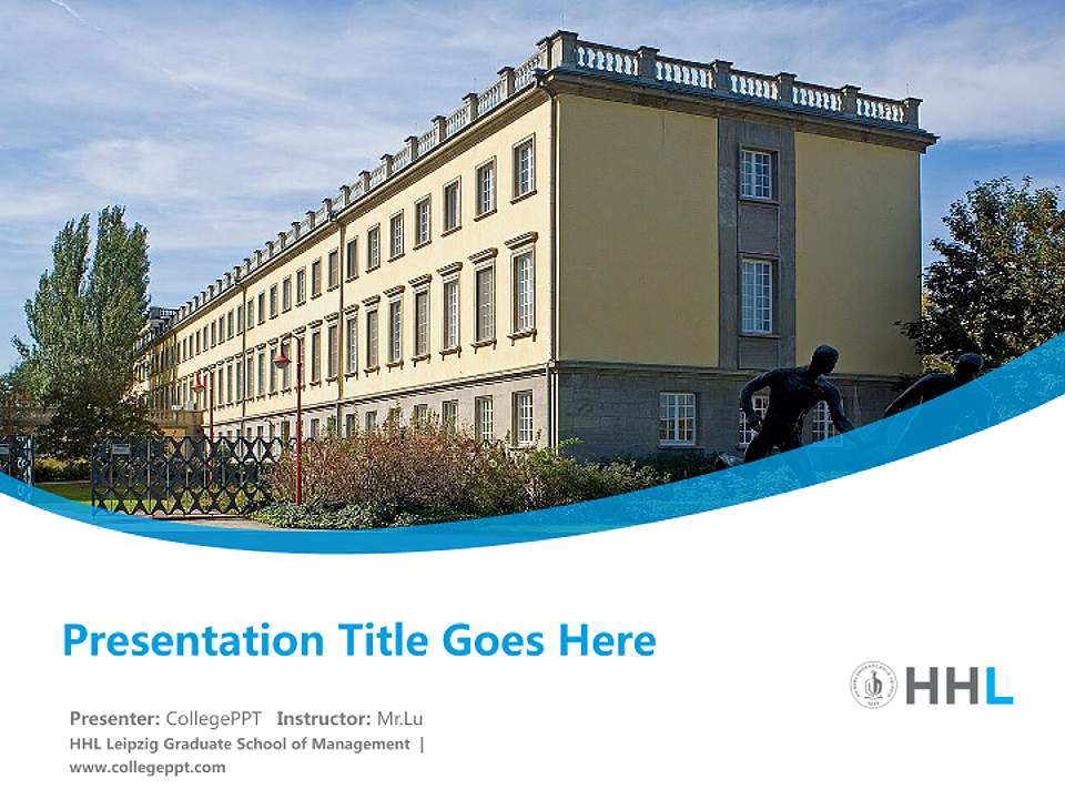 HHL Leipzig Graduate School of Management Course/Courseware Creation PPT Template4:3 ratio PPT effect preview image5