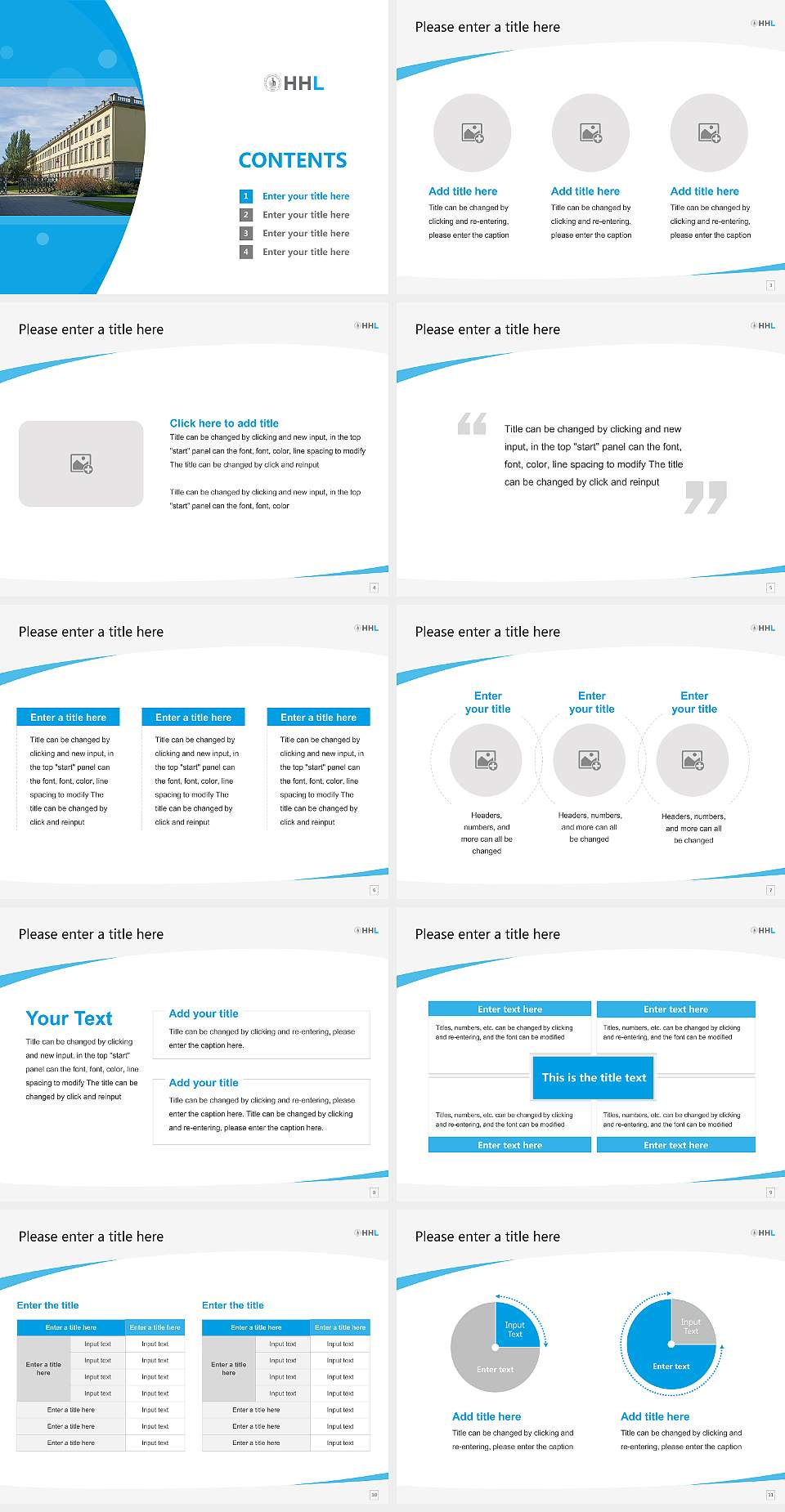 HHL Leipzig Graduate School of Management Course/Courseware Creation PPT Template4:3 ratio PPT effect preview image2