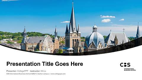 CBS International Business School – Aachen campus Course/Courseware Creation PPT Template
