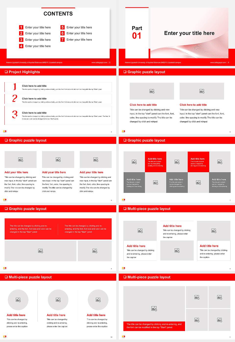 Hamm-Lippstadt University of Applied Sciences – Lippstadt campus General PPT Template16:9 ratio PPT effect preview image2
