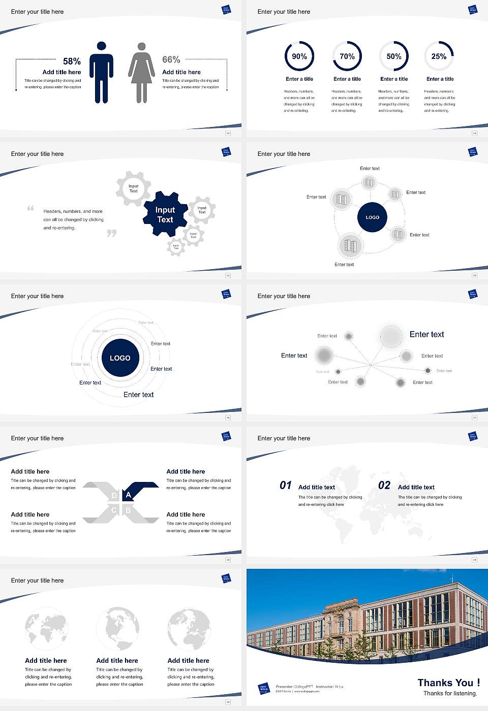 ESMT Berlin Course/Courseware Creation PPT Template16:9 ratio PPT effect preview image4