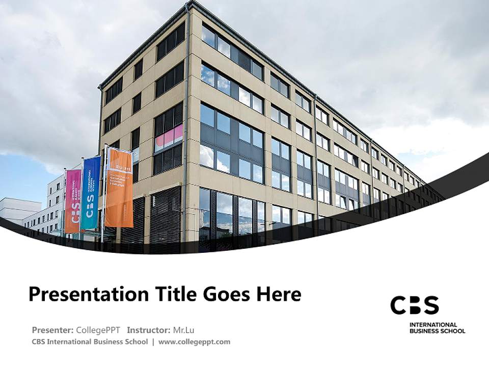 CBS International Business School Course/Courseware Creation PPT Template4:3 ratio PPT effect preview image5