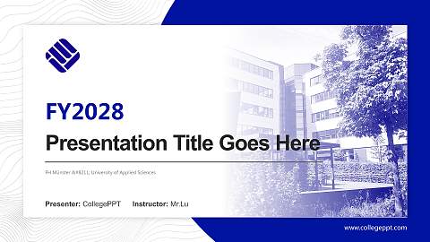 FH Münster – University of Applied Sciences Academic Presentation/Research Findings Report PPT Template