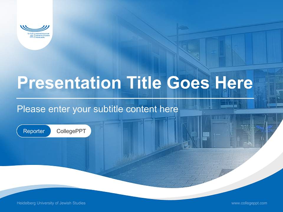 Heidelberg University of Jewish Studies Lecture Sharing and Networking Event PPT Template4:3 ratio PPT effect preview image4