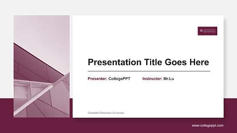 Charlotte Fresenius University General PPT Template