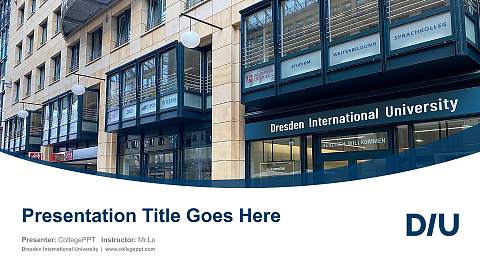 Dresden International University Course/Courseware Creation PPT Template