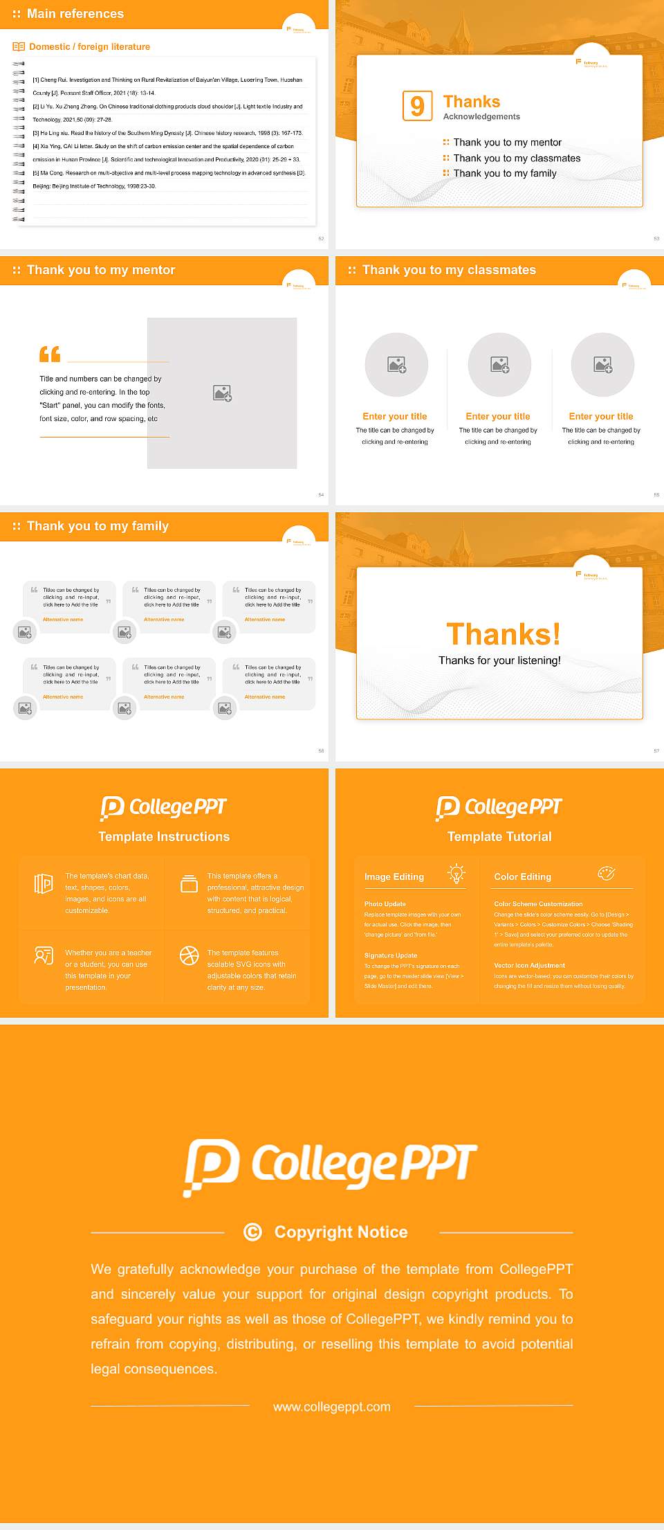 Folkwang University of the Arts Graduation Thesis Defense PPT Template4:3 ratio PPT effect preview image7