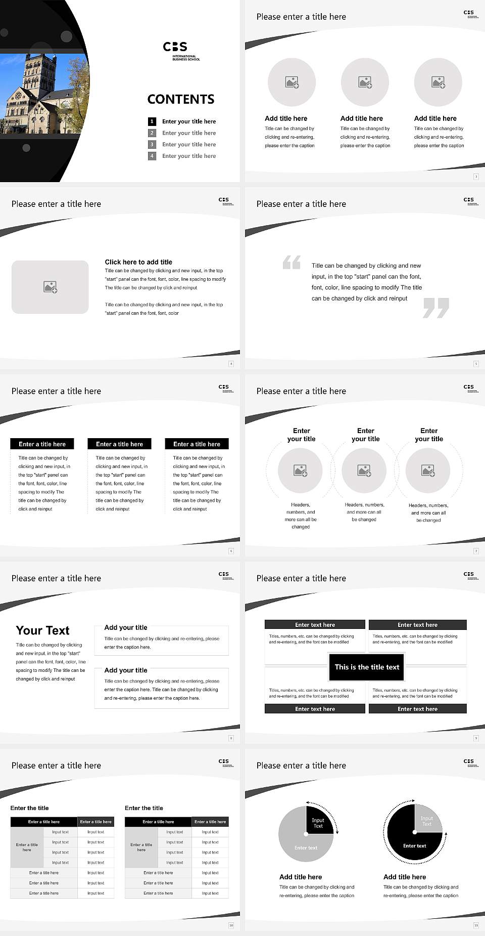 CBS International Business School – Neuss campus Course/Courseware Creation PPT Template4:3 ratio PPT effect preview image2