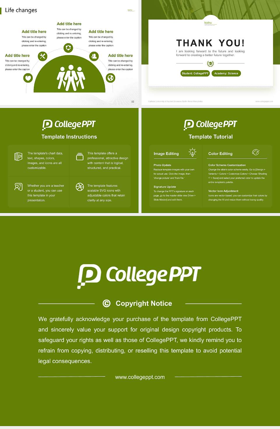 Catholic University of Applied Sciences North Rhine-Westphalia National Scholarship Defense PPT Template4:3 ratio PPT effect preview image4
