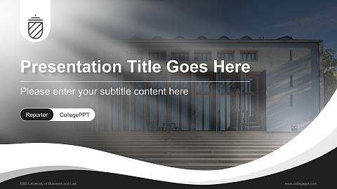 EBS University of Business and Law Lecture Sharing and Networking Event PPT Template