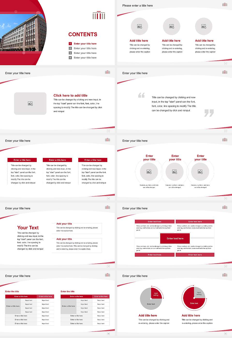 Hertie School Course/Courseware Creation PPT Template16:9 ratio PPT effect preview image2