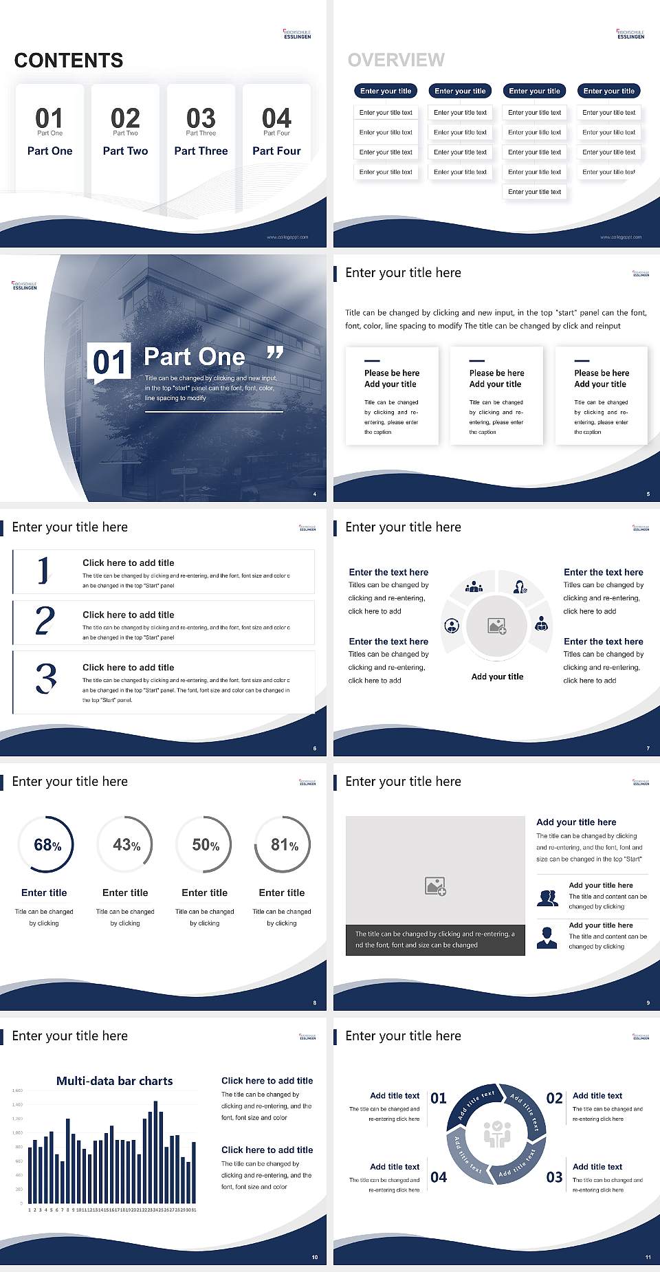 Esslingen University of Applied Sciences – Göppingen Campus Lecture Sharing and Networking Event PPT Template4:3 ratio PPT effect preview image2