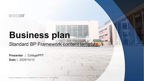 Deggendorf Institute of Technology Competition/Entrepreneurship Contest PPT Template