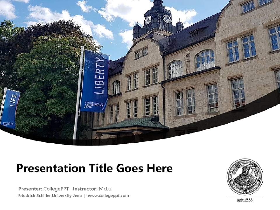 Friedrich Schiller University Jena Course/Courseware Creation PPT Template4:3 ratio PPT effect preview image5