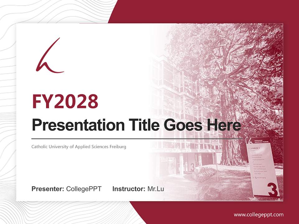 Catholic University of Applied Sciences Freiburg Academic Presentation/Research Findings Report PPT Template4:3 ratio PPT effect preview image5