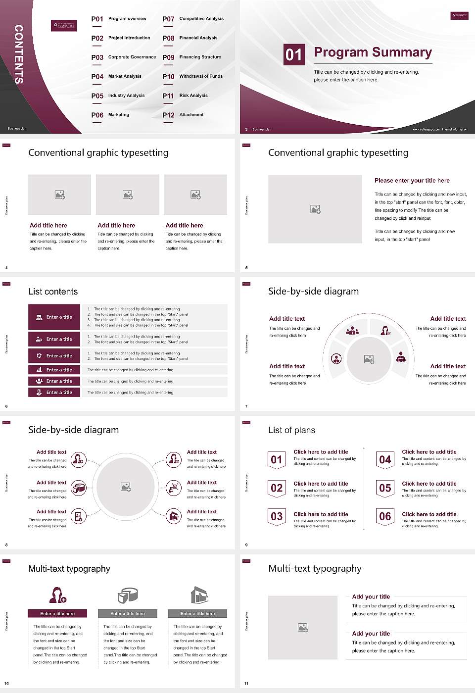 Charlotte Fresenius University Competition/Entrepreneurship Contest PPT Template16:9 ratio PPT effect preview image2