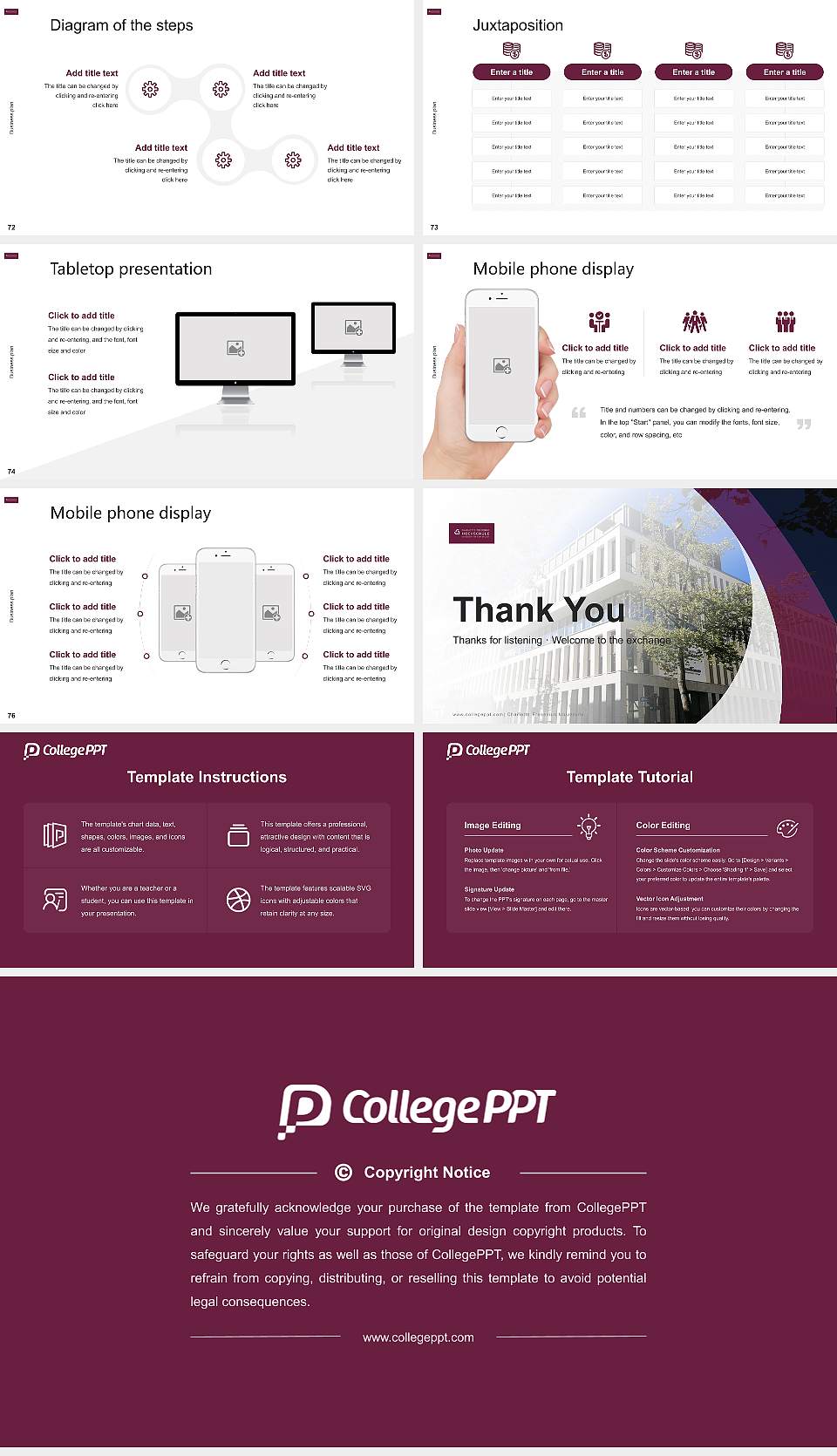 Charlotte Fresenius University Competition/Entrepreneurship Contest PPT Template16:9 ratio PPT effect preview image9