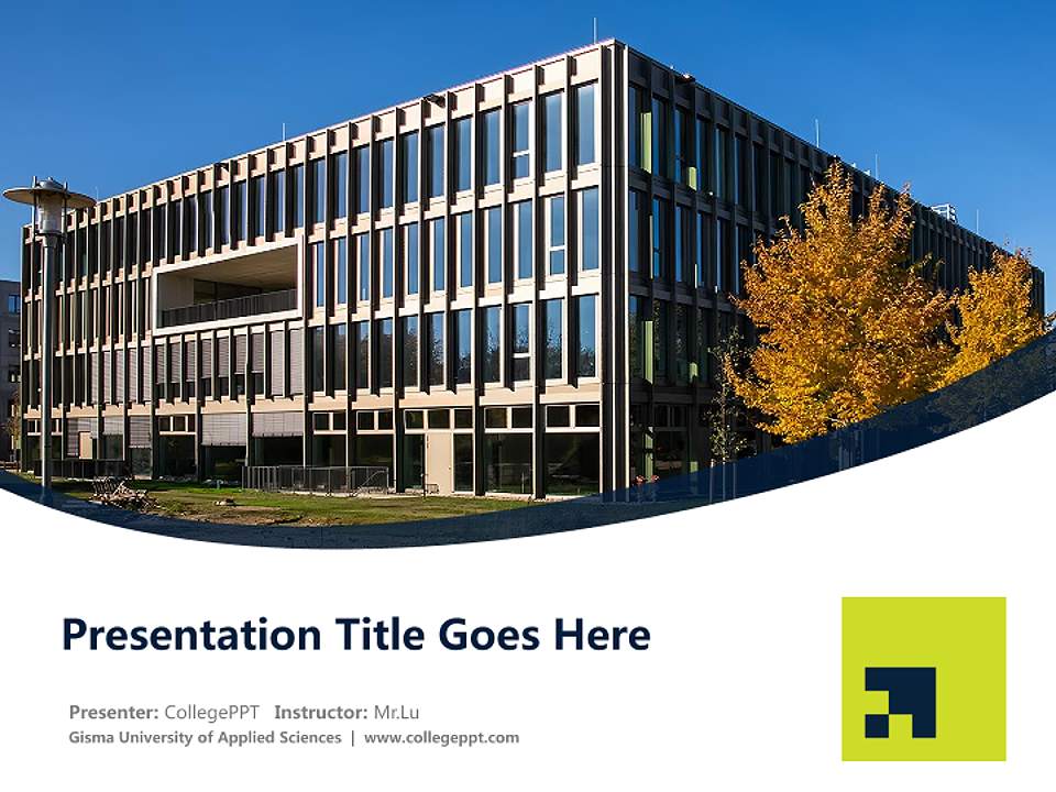 Gisma University of Applied Sciences Course/Courseware Creation PPT Template4:3 ratio PPT effect preview image5
