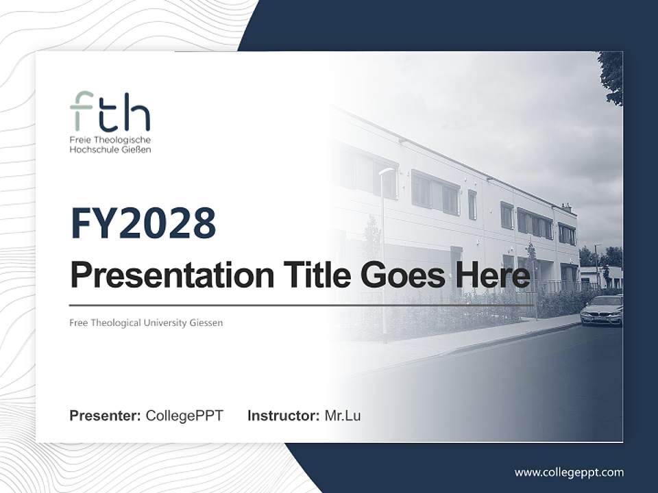 Free Theological University Giessen Academic Presentation/Research Findings Report PPT Template4:3 ratio PPT effect preview image5
