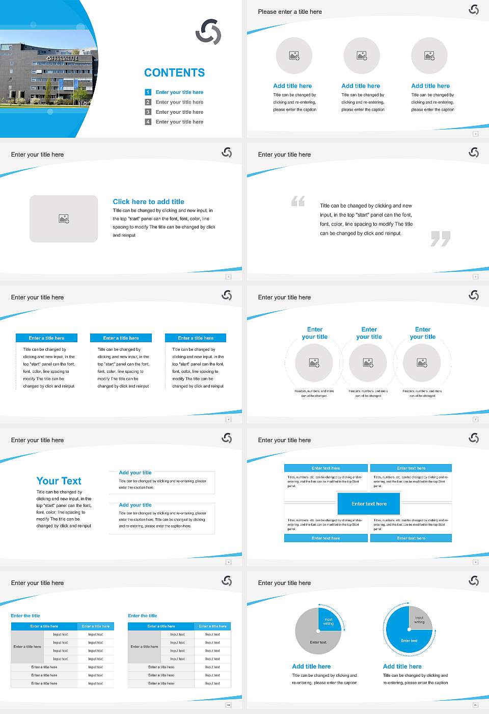 Fresenius University of Applied Sciences – Cologne campus Course/Courseware Creation PPT Template16:9 ratio PPT effect preview image2