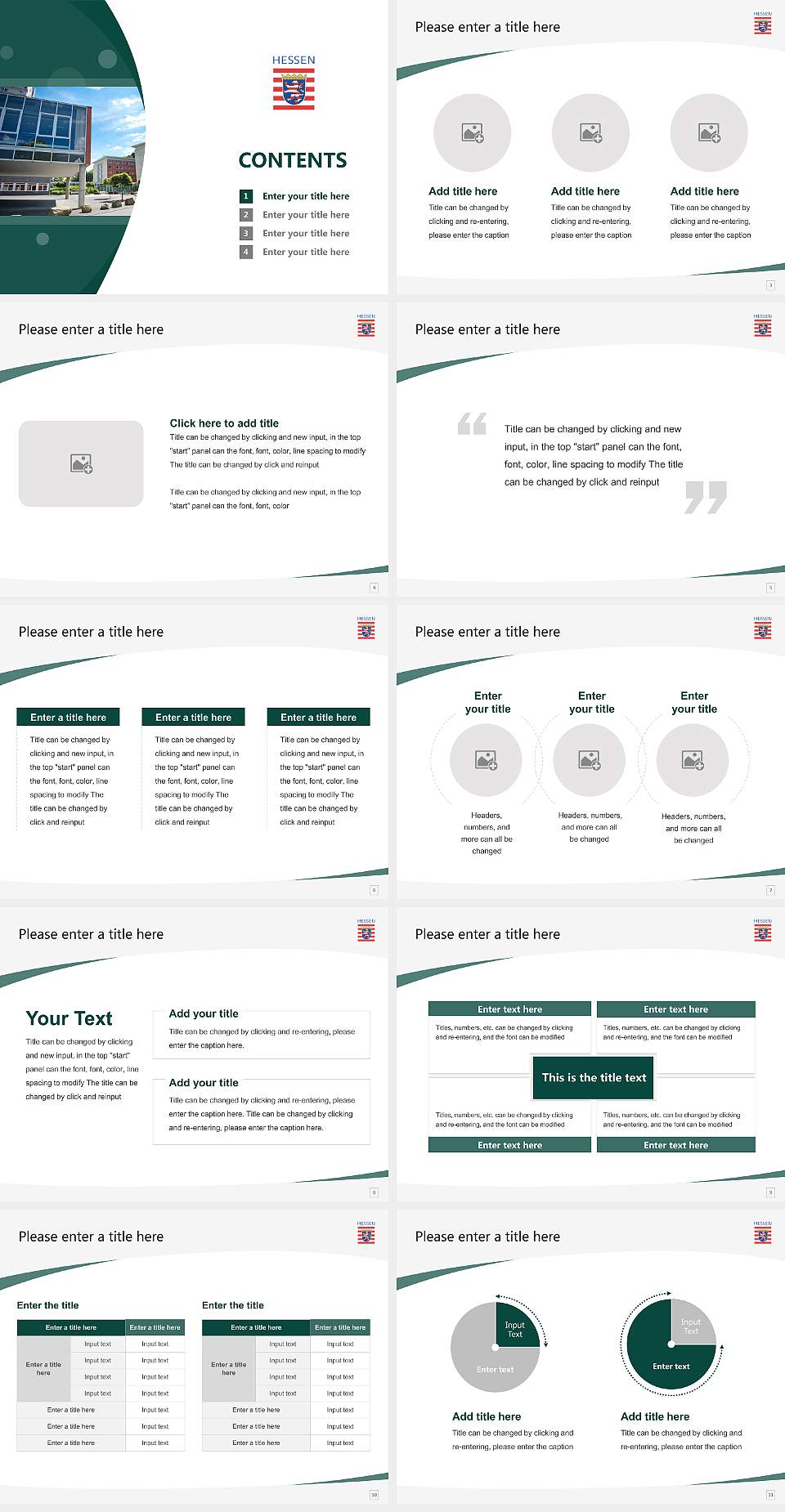 Hessian University of Finance and Justice Rotenburg Course/Courseware Creation PPT Template4:3 ratio PPT effect preview image2