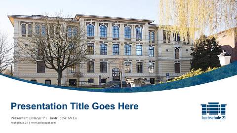 hochschule 21 Course/Courseware Creation PPT Template