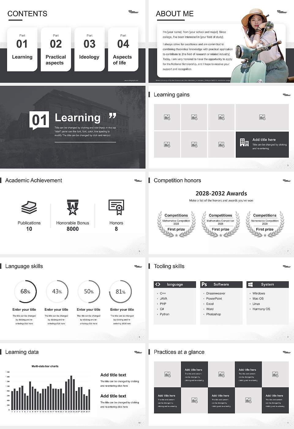 HAWK University of Applied Sciences and Arts Hildesheim_Holzminden_Göttingen – Holzminden campus National Scholarship Defense PPT Template16:9 ratio PPT effect preview image2