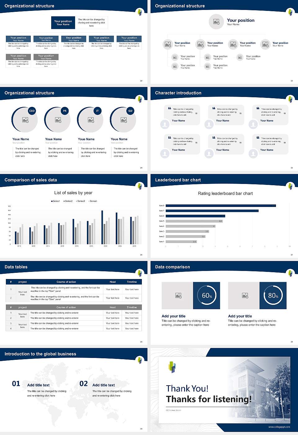 EBZ Business School Academic Presentation/Research Findings Report PPT Template16:9 ratio PPT effect preview image4