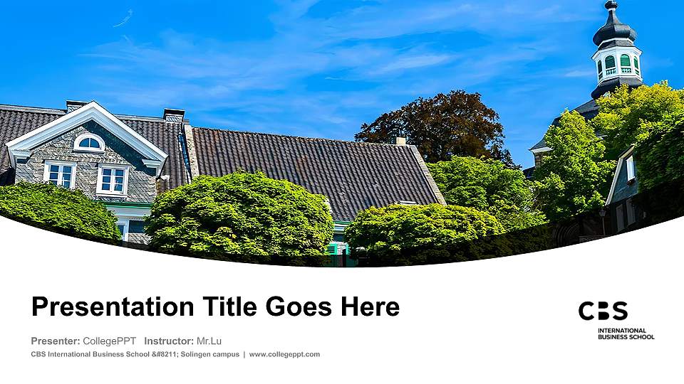 CBS International Business School – Solingen campus Course/Courseware Creation PPT Template16:9 ratio PPT effect preview image