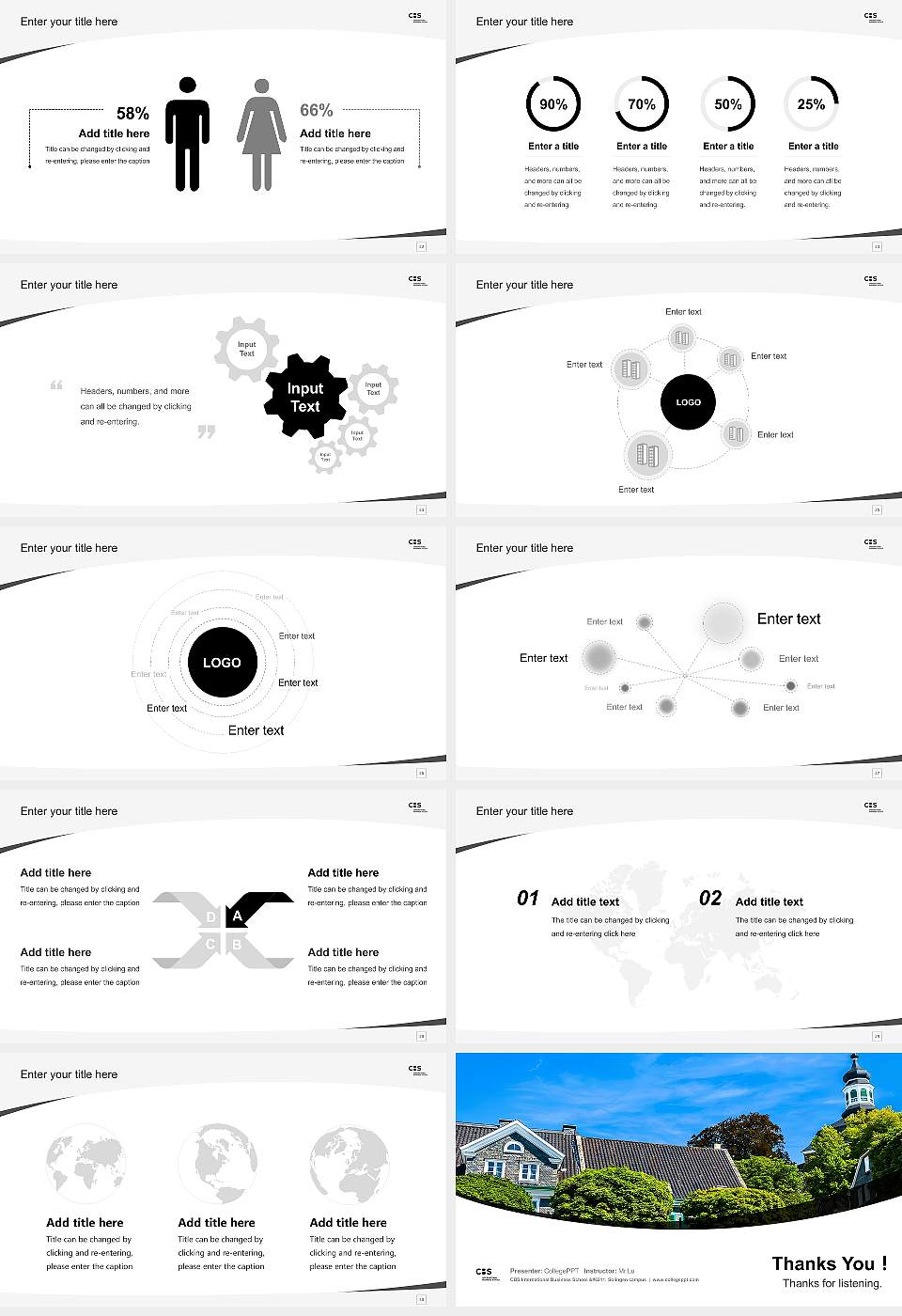 CBS International Business School – Solingen campus Course/Courseware Creation PPT Template16:9 ratio PPT effect preview image4