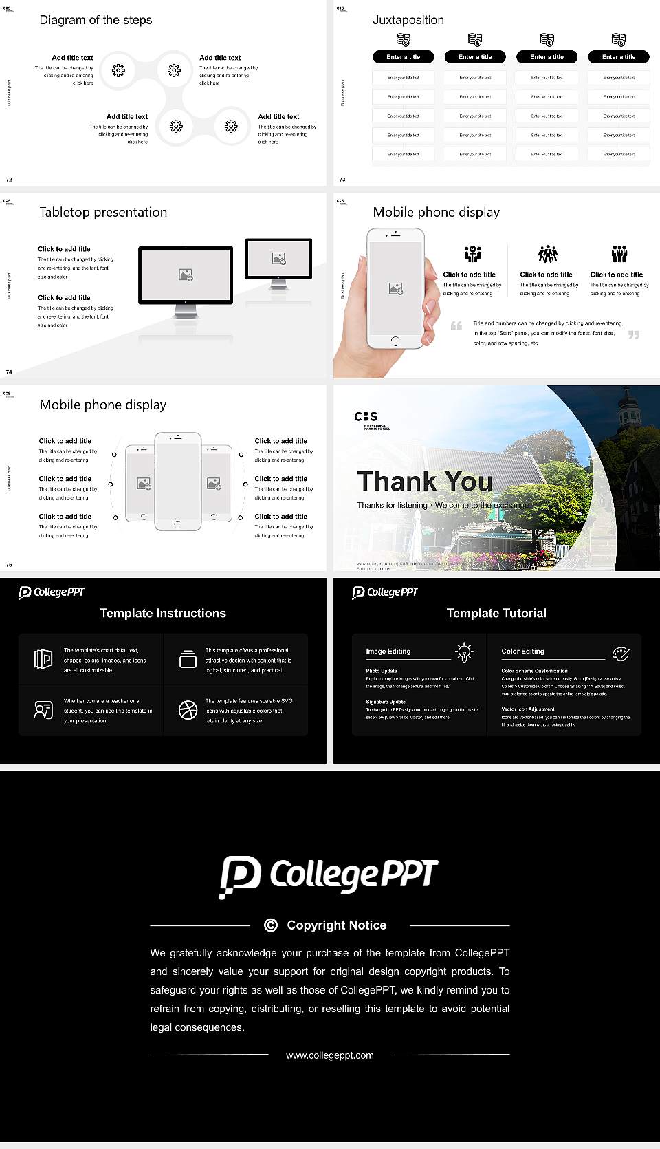 CBS International Business School – Solingen campus Competition/Entrepreneurship Contest PPT Template16:9 ratio PPT effect preview image9