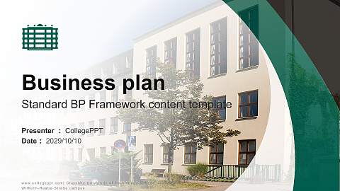 Chemnitz University of Technology – Wilhelm-Raabe-Straße campus Competition/Entrepreneurship Contest PPT Template