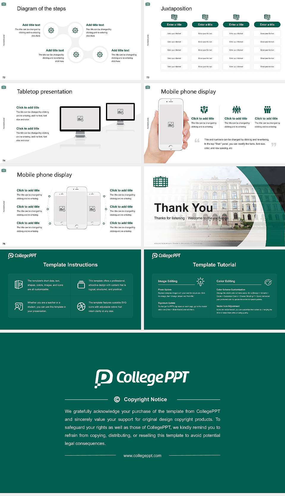 Chemnitz University of Technology Competition/Entrepreneurship Contest PPT Template16:9 ratio PPT effect preview image9