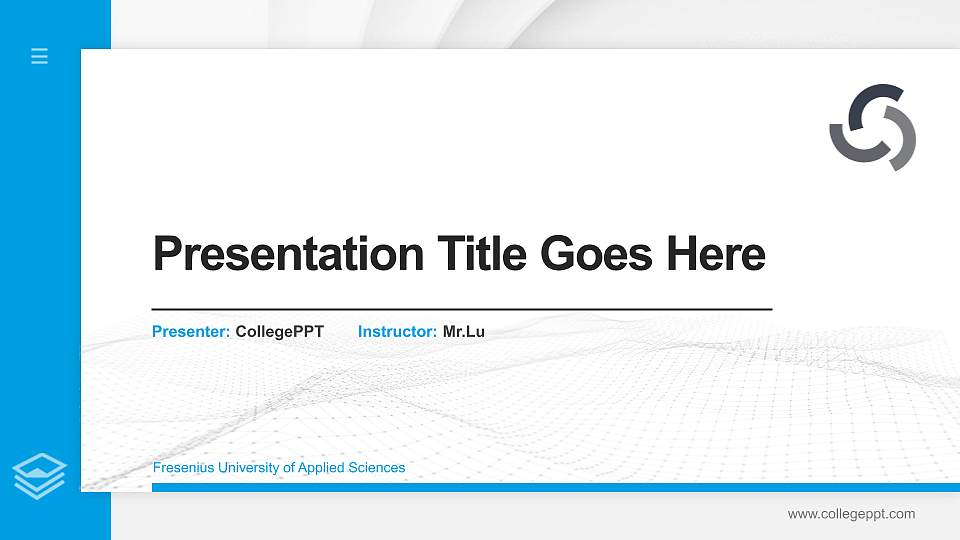 Fresenius University of Applied Sciences Thesis Proposal/Graduation Defense PPT Template16:9 ratio PPT effect preview image