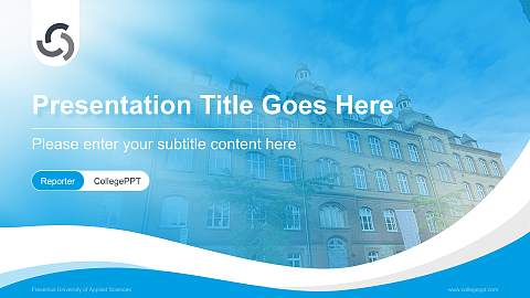Fresenius University of Applied Sciences Lecture Sharing and Networking Event PPT Template
