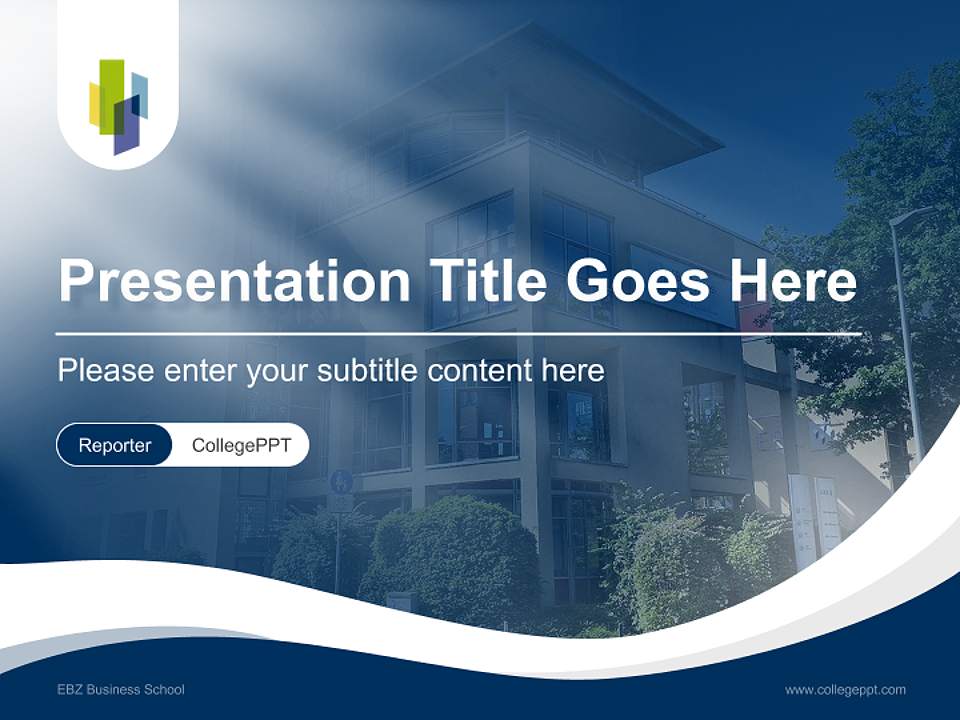EBZ Business School Lecture Sharing and Networking Event PPT Template4:3 ratio PPT effect preview image4