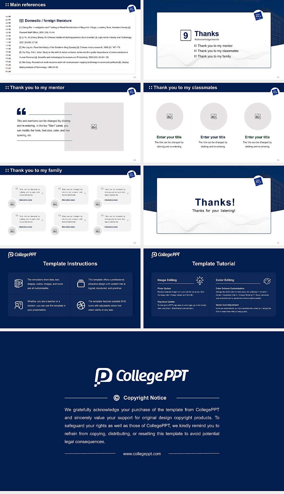 ESMT Berlin Graduation Thesis Defense PPT Template16:9 ratio PPT effect preview image7